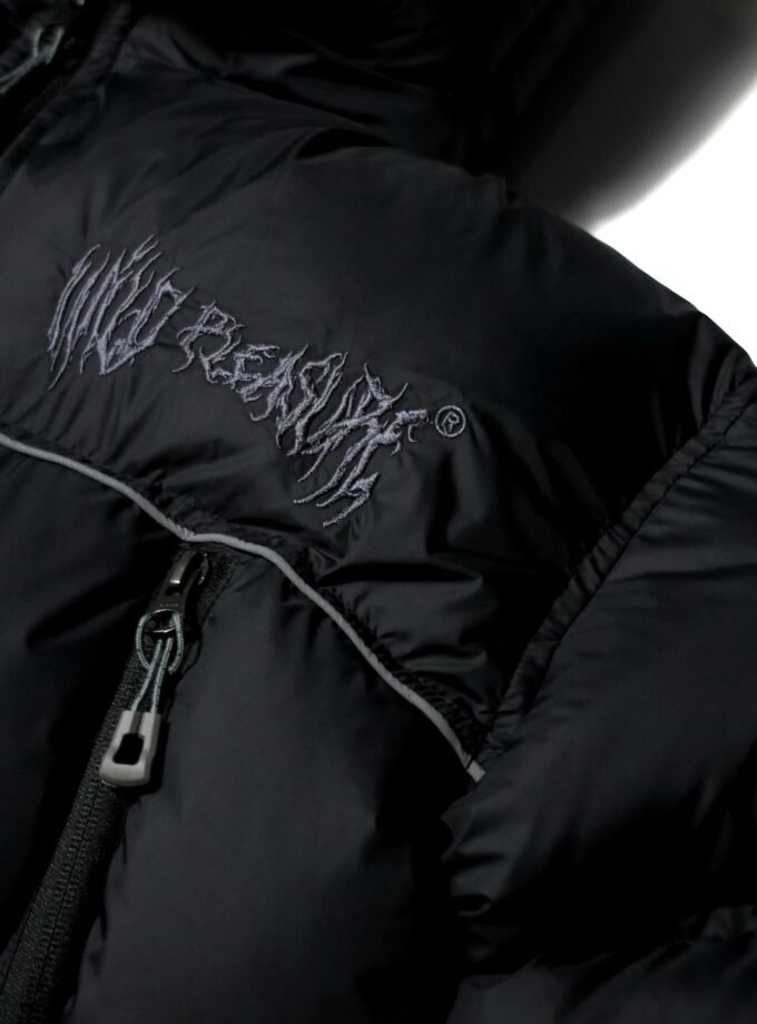 Wild Pleasure - Wild Puffer Jacket Boxy Fit V.4 Briminggham"Black"Gorpcore UK Drip Roadman Bulang