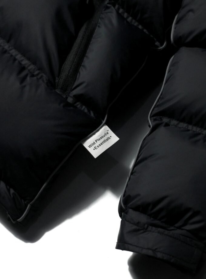 Wild Pleasure - Wild Puffer Jacket Boxy Fit V.4 Briminggham"Black"Gorpcore UK Drip Roadman Bulang