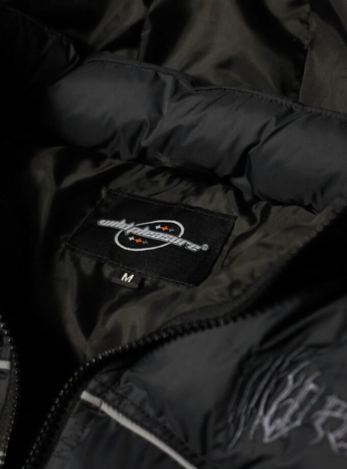 Wild Pleasure - Wild Puffer Jacket Boxy Fit V.4 Briminggham"Black"Gorpcore UK Drip Roadman Bulang