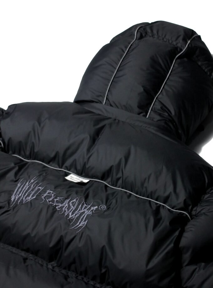 Wild Pleasure - Wild Puffer Jacket Boxy Fit V.4 Briminggham"Black"Gorpcore UK Drip Roadman Bulang